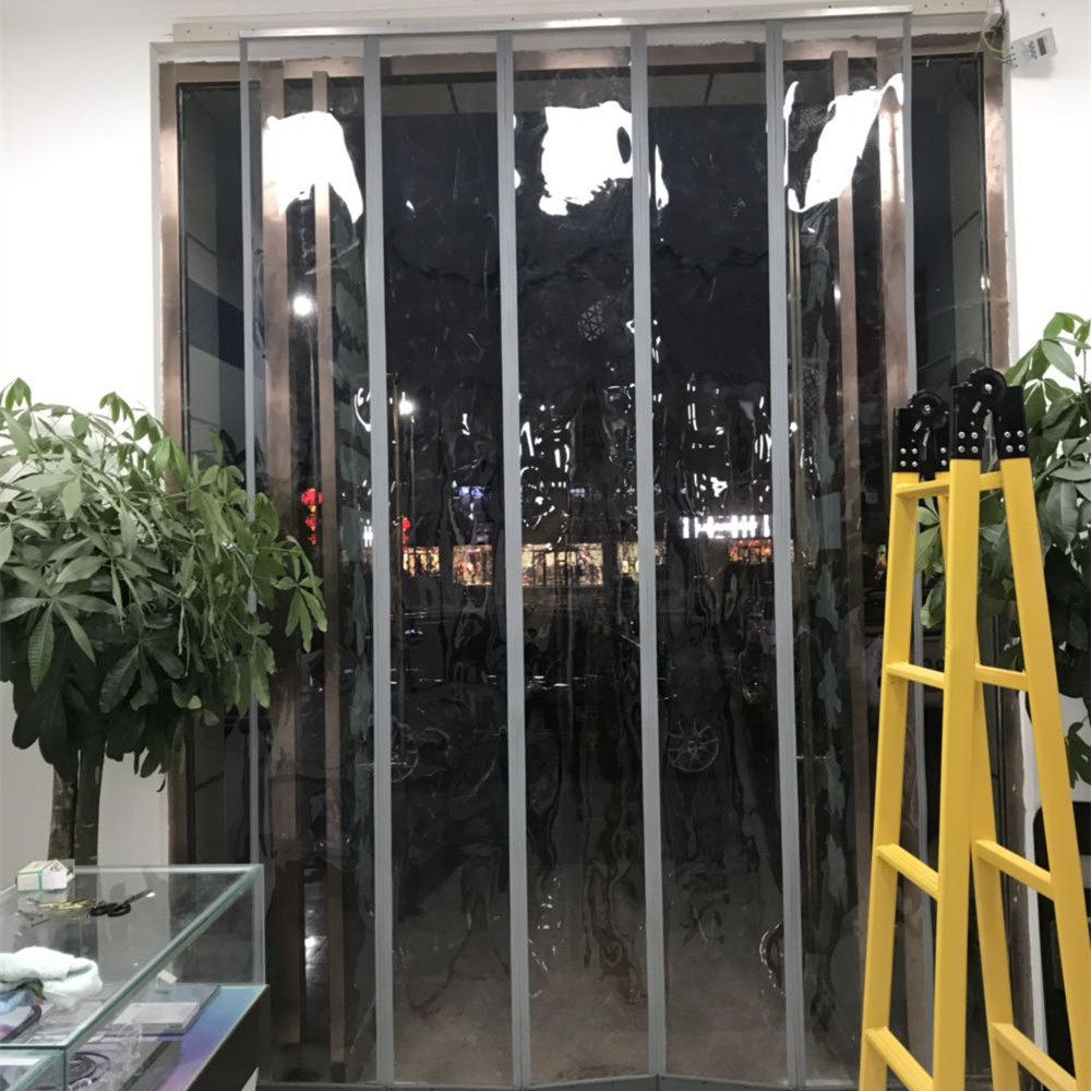 夏季透明保温透明软门帘 磁性自吸pvc隔热皮帘子自动吸合挡风门帘
