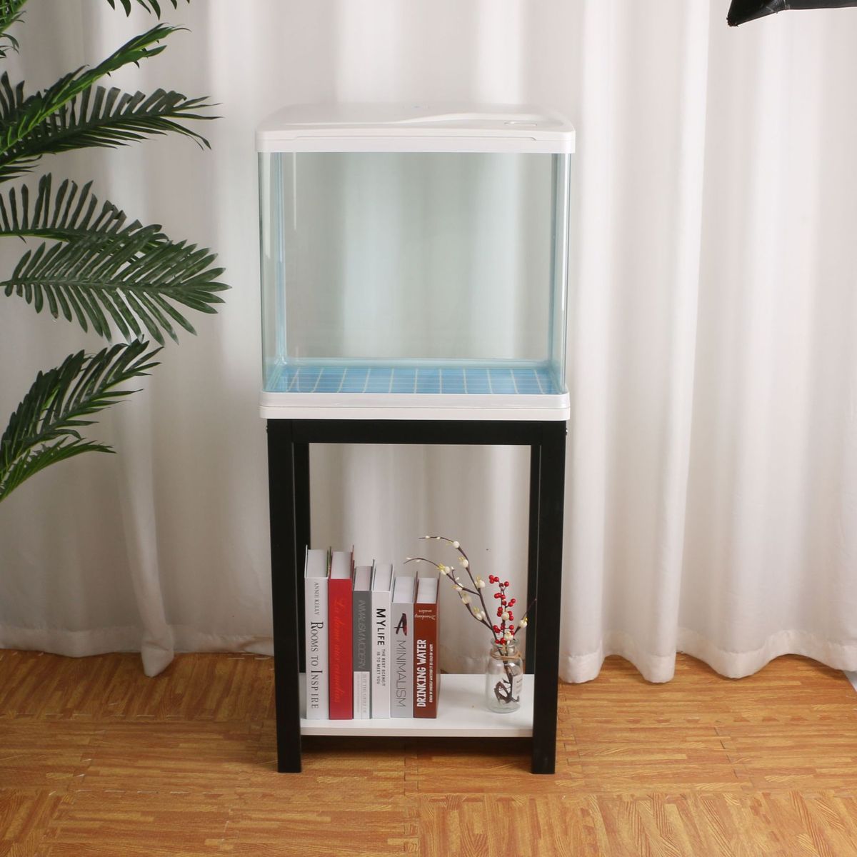 鱼缸底柜现货鱼缸底柜钢木柜子厂家现货简易拼装桌柜子订作批发