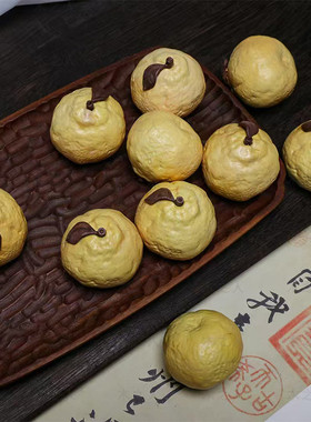 黄杨木精雕刻大吉大利橘子手把件文玩汽车茶桌客厅摆件送礼装饰品