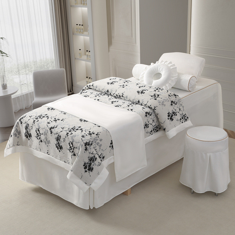 新款美容床罩四件套秋冬高档瑞典绒床罩套床罩理疗按摩美容院专用