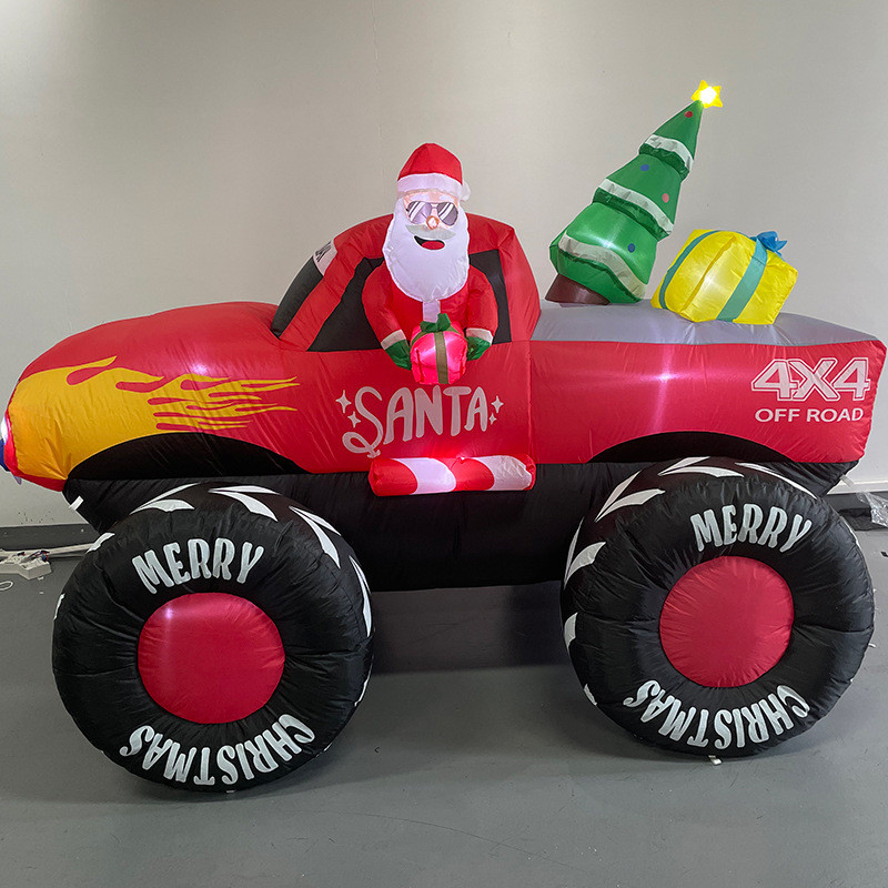 圣诞节日充气拱门圣诞老人雪人圣诞树发光活动派对装饰气模