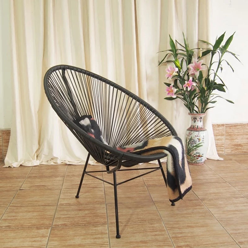 咖啡厅藤椅三件套 室外户外露天休闲创意铁艺藤编藤椅茶几桌椅