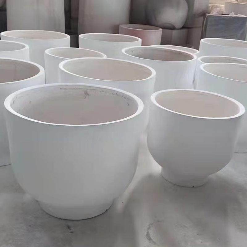 户外露台中式落地成品仿古花盆大厅屋顶轻质蔬菜水泥玻璃纤维花器