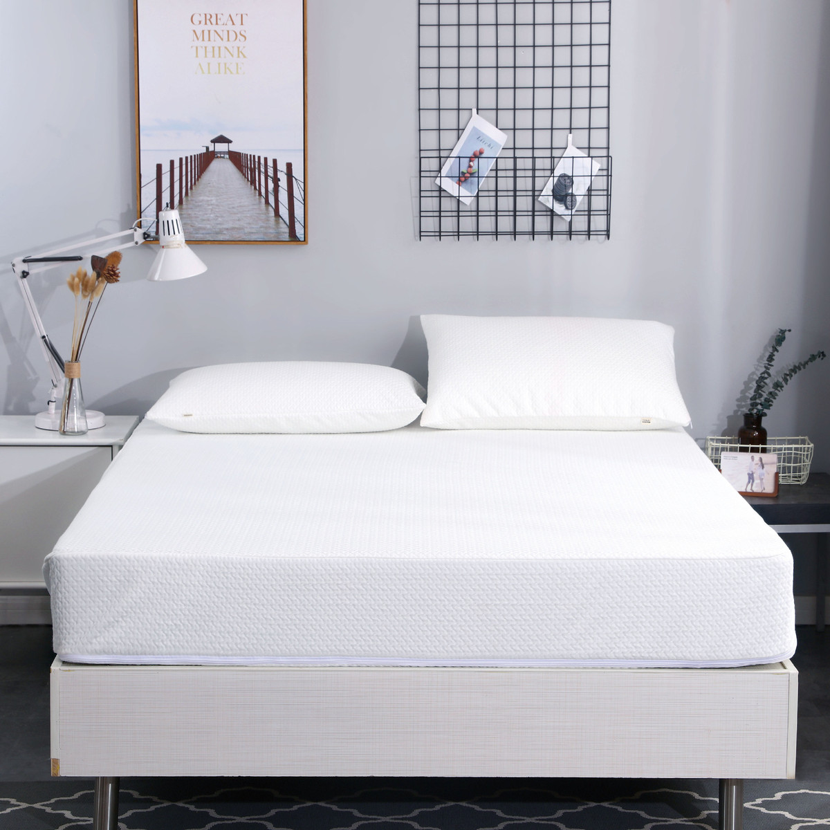 竹纤维防水隔老人包全包席梦思保护套床笠尿床儿童床垫罩