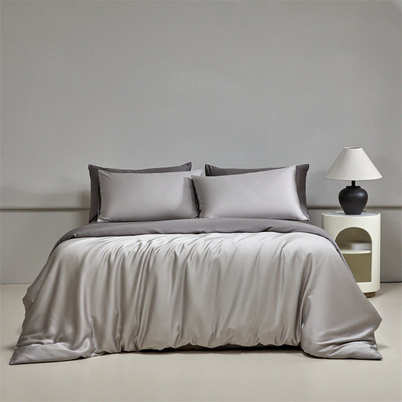 夏季莱宿舍三件套天丝四件套裸睡双面丝滑凉感高档四件套单人赛尔