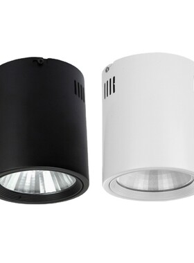 车站cob商场餐厅照明吸顶吊线筒灯30w50wled明装筒灯厂房明装筒灯