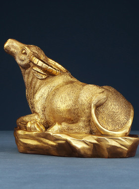 黄铜生肖商务工艺品牛摆件办公客厅家居装饰品摆设开业礼品