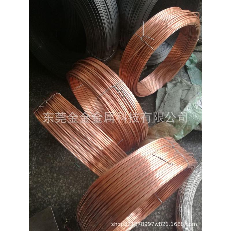 扁铜线1*2mm压扁紫铜线0.5*0.8mm导电紫铜扁丝电机定子紫铜扁线