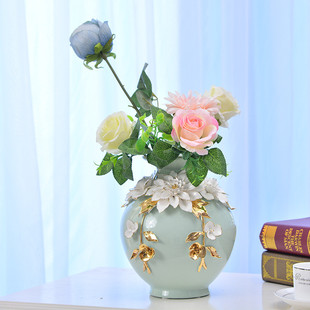 现代简约时尚陶瓷花瓶摆设家居饰品摆件客厅书房工艺品婚庆礼品