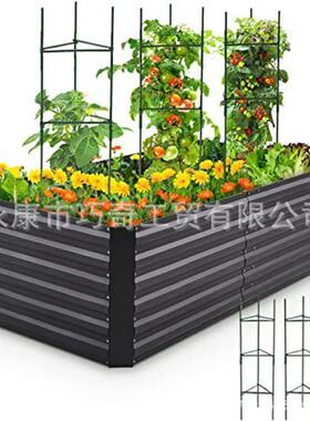 180x90x57cm镀锌板钵铁艺花园床腐烂箱户外花种植箱花园育苗箱