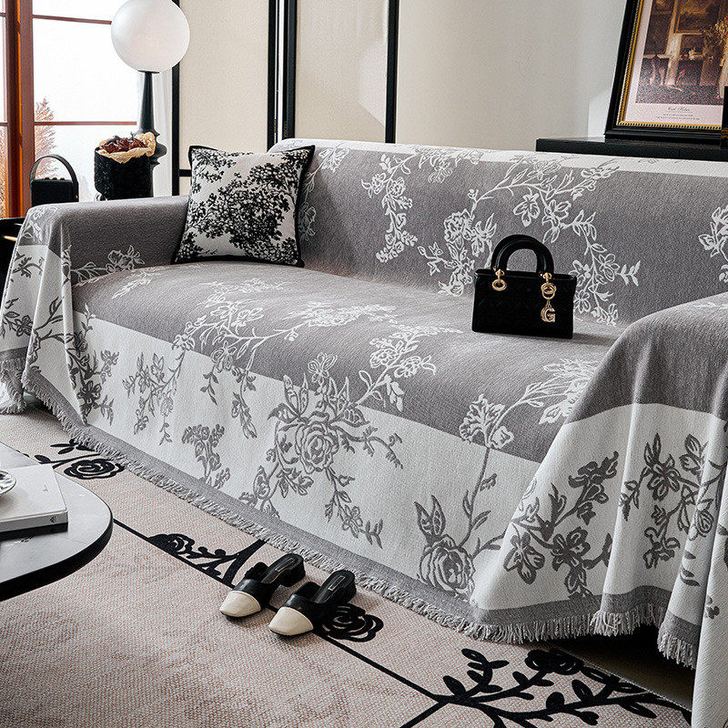 沙发巾高级感ins风雪尼尔四季通用耐磨防滑全包沙发套防尘罩套垫,居家布艺,沙发垫,淘宝优惠券,粉丝福利购,淘宝优惠卷
