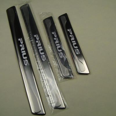 09-2015 prius ZVW30普瑞斯普锐斯不锈钢带灯门槛条蓝白红光可订