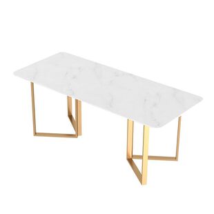 北欧轻奢大理石餐桌家用四人吃饭桌子餐桌椅组合主题餐厅简约现代