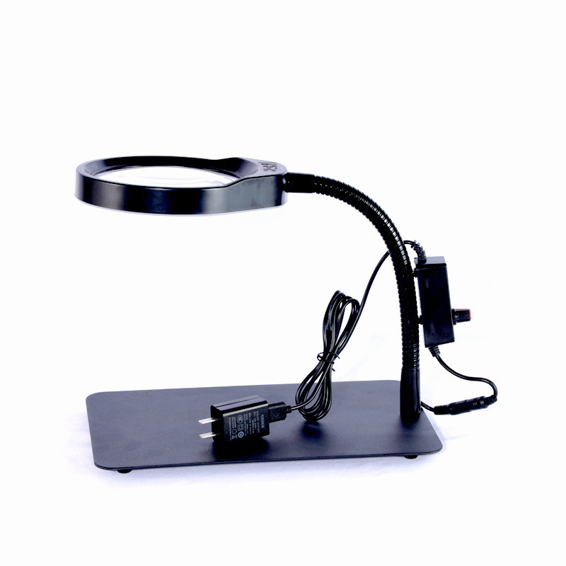 防静电台夹式放大镜带维修pd-032c手机钟表电子led灯焊接pd-032a