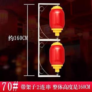 亚克力户外防水LED塑料灯笼街道工程亮化景观装饰连串冬瓜红灯笼