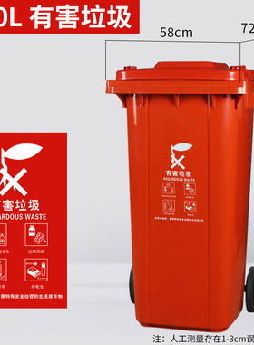 0fe9240l上海干湿分类垃圾桶户外大容量商用大号脚踩带轮带盖