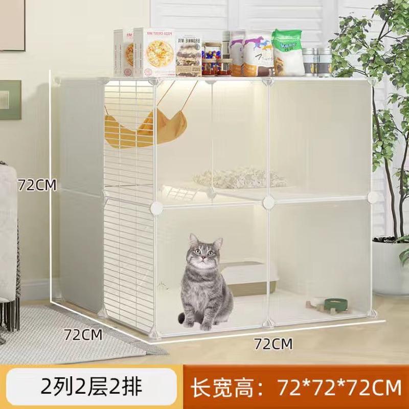 新款猫笼子全景家用猫别墅超大自由猫窝猫舍宠物流浪猫咪猫柜用品