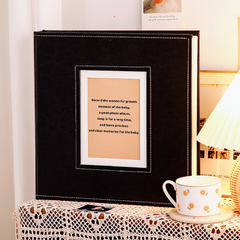 7l8k相册本影集手工diy可写字自粘贴式纪念册大容量覆膜收纳复古