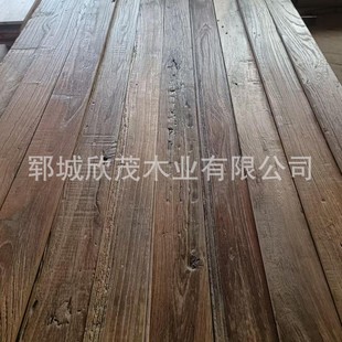 老榆木板材民宿门板楼梯踏步老榆木地板风化纹理家居护墙板