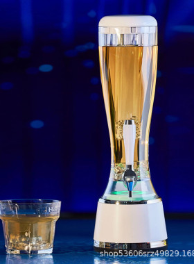 酒炮3升l酒吧麦杯款带充电用ktv用酒吧七彩灯饮料桶可乐桶酒炮