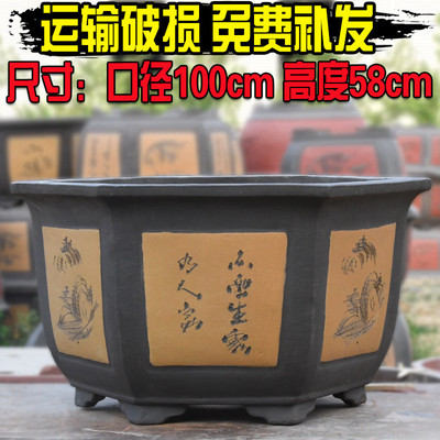 花盆大号特大号超大长寿花30以上的紫砂桂花树茶花口径金钱树专用