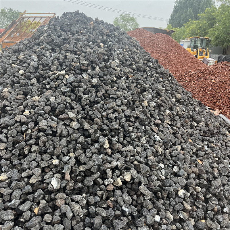 火山石颗粒鱼池过滤火山岩多肉种植铺面石3-5毫米