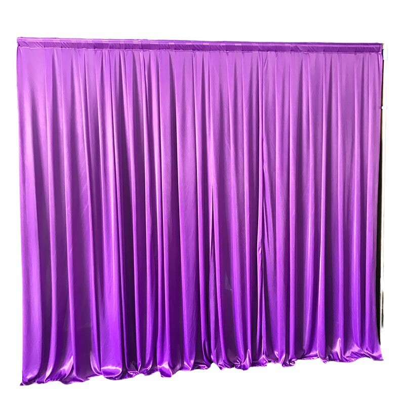 婚庆背景布幔装饰典礼舞台纱幔场地布置布冰丝舞台幕布厂家批发