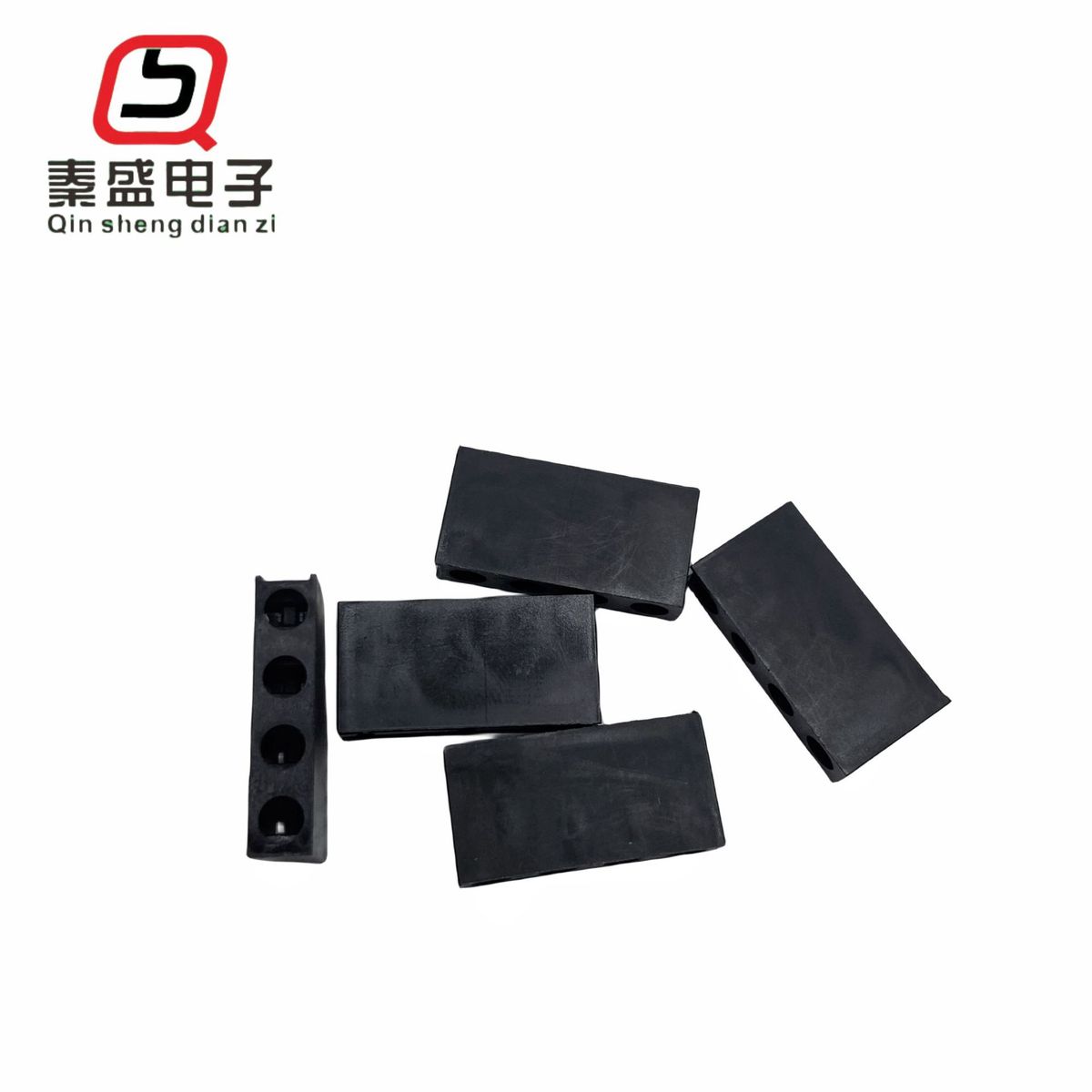 秦盛绝缘四孔四方正单孔座子绝缘座子单孔pc板间隔柱绝缘支撑