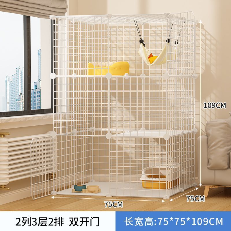 猫窝双层两层猫别墅家用室内自由空间猫咪幼猫猫笼带厕所一体