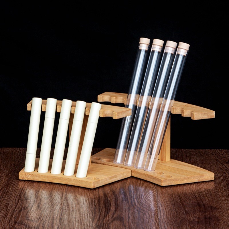 楠竹香筒展示架沉香线香托香座香管香道支架发簪实木收纳陈列架子