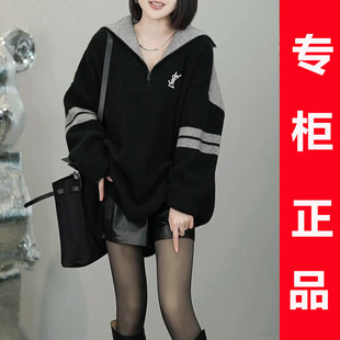 气质宽松显瘦百搭针织衫 高级感时尚 韩版 新款 加厚毛衣女2024秋冬季