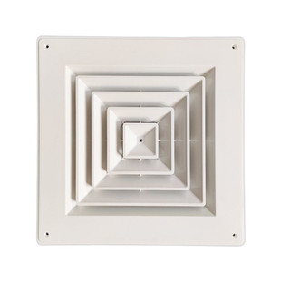 铝合金出风百叶回风空调器散流方形四面出风口空调出散流器百叶窗