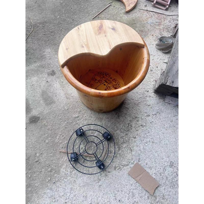 厂家直批香柏木泡脚木桶桑拿洗浴穴位实木保温洗脚盆按摩木桶批发