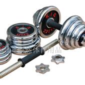 实心铁电镀哑铃男士 健身哑铃15k20kg30kg批发健身器材室内