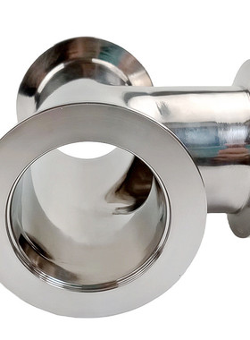 kf304不锈钢真空等径三通快装16快接25卡盘40法兰50管件变径配件