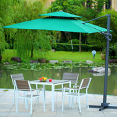 铝合金庭院花园休闲木塑餐厅户外桌椅塑木桌椅组合简约露台家具