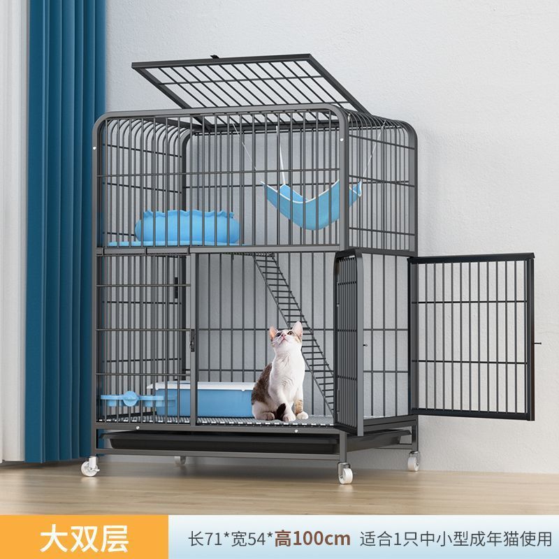 猫笼子自由空间室内超大家用带厕所一体双层猫别墅猫窝猫舍猫咪笼
