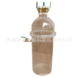 批发零售激光透明亚克力管有机玻璃圆管制作封底打孔攻牙法兰