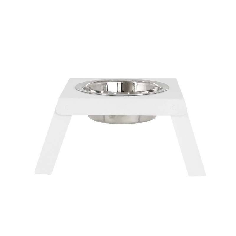 铁艺双盆不锈钢狗食架支架猫碗宠物双碗狗盆狗碗狗食盆金毛大型犬