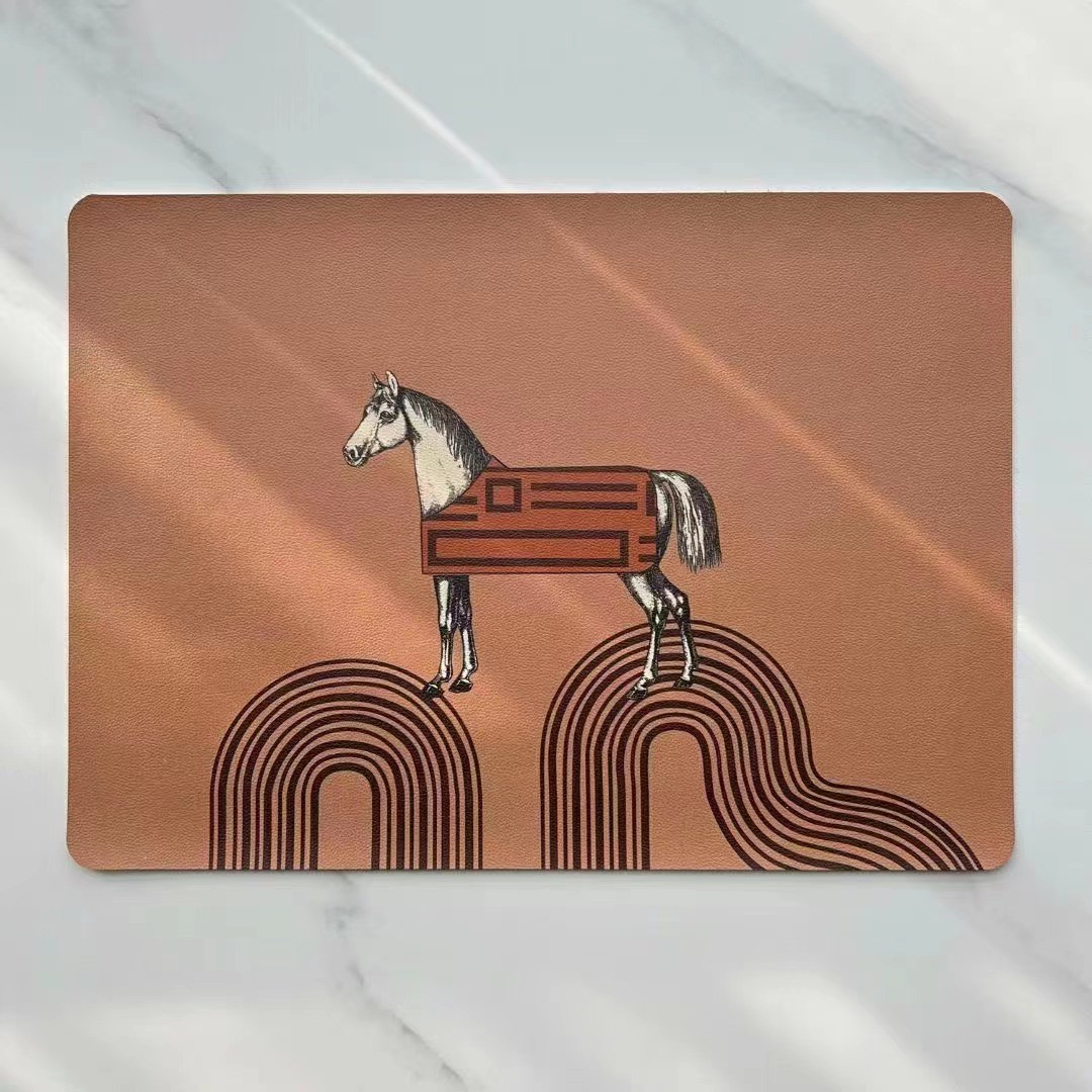 美式爱马轻奢隔热垫餐桌垫防烫餐垫家用PU碗垫盘垫锅垫厚杯垫