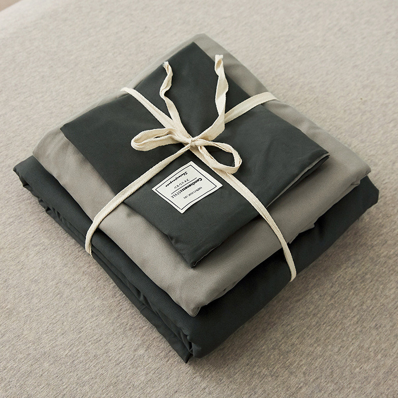 床单被套床上用品全套装六件套带被芯枕芯被子四件套宿舍单人被褥