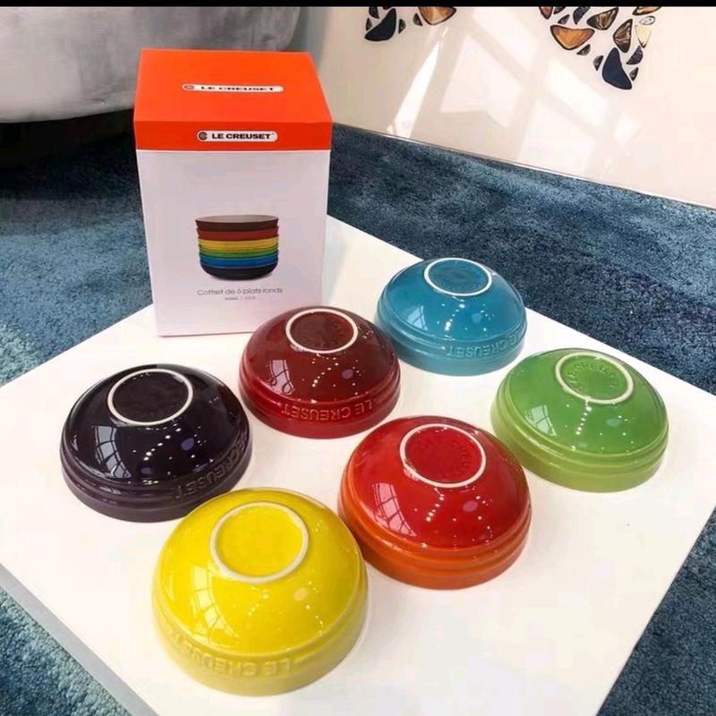 吃饭碗创意彩虹碗米饭碗好看家用颜防烫高陶瓷值碗釉下彩餐具套装