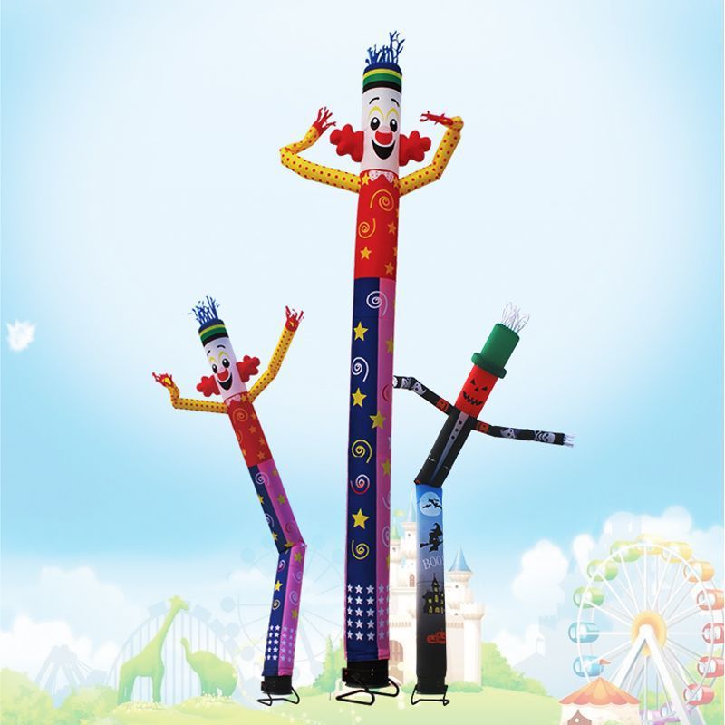 空中舞星充气单双腿跳舞人偶气模卡通万圣节开业庆典广告气模人