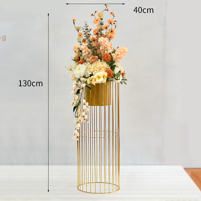 北欧创意落地大摆件客厅盆栽摆设橱窗开业花摆花车假花置展布