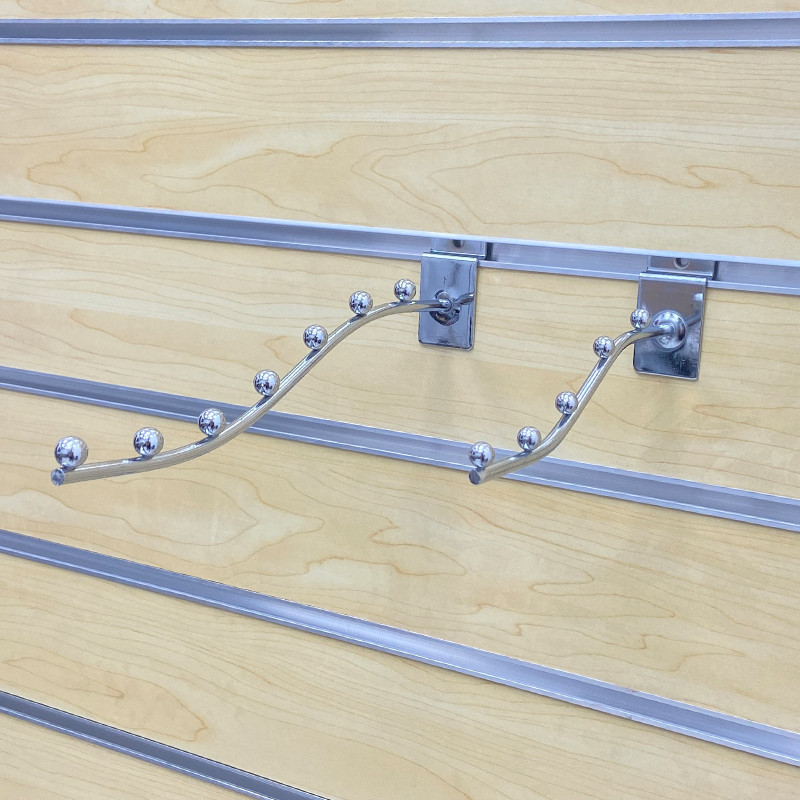 槽板挂钩槽板5珠7珠弯槽板钩子货架挂钩坑板服装挂钩万用板挂钩