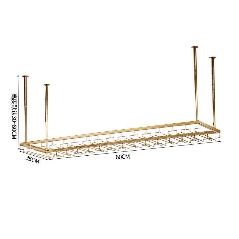 铁艺高脚杯悬挂酒杯架架子欧式创意红酒杯架倒挂家用简约酒吧挂架