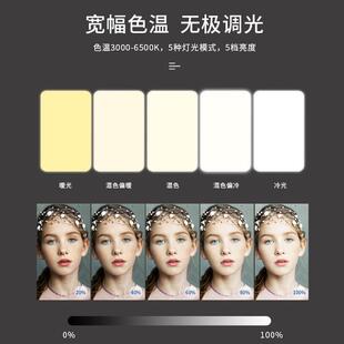 热销热卖新品2000毫安手机补光灯5色温迷你便携直播视频会议补光