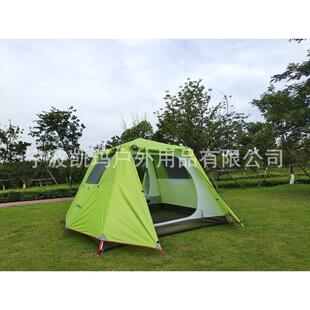 帐篷户外4-5人开杆防暴雨全自动一室一厅速全铝双层野营帐篷 批发
