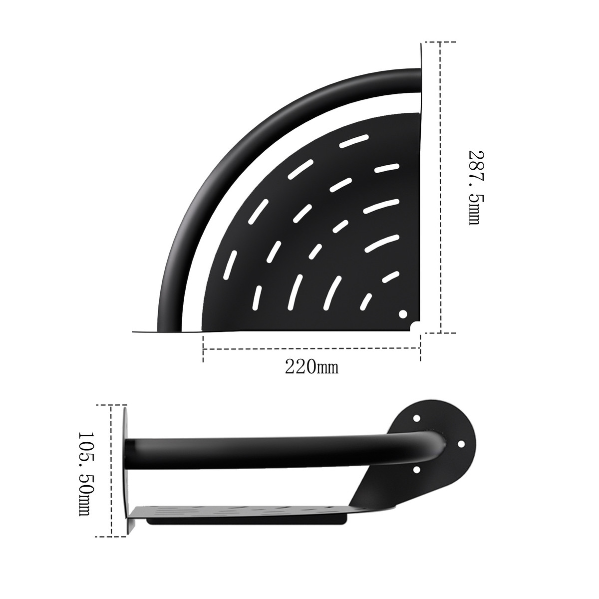 轻奢高档卫生间浴室加大加厚安全扶手三角置物架承重不锈钢带老年