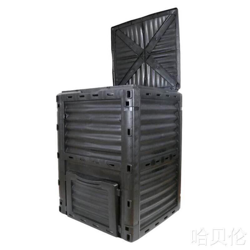 热销庭院堆肥箱户外堆肥桶花园落叶家用厨余垃圾堆肥发酵箱300L大